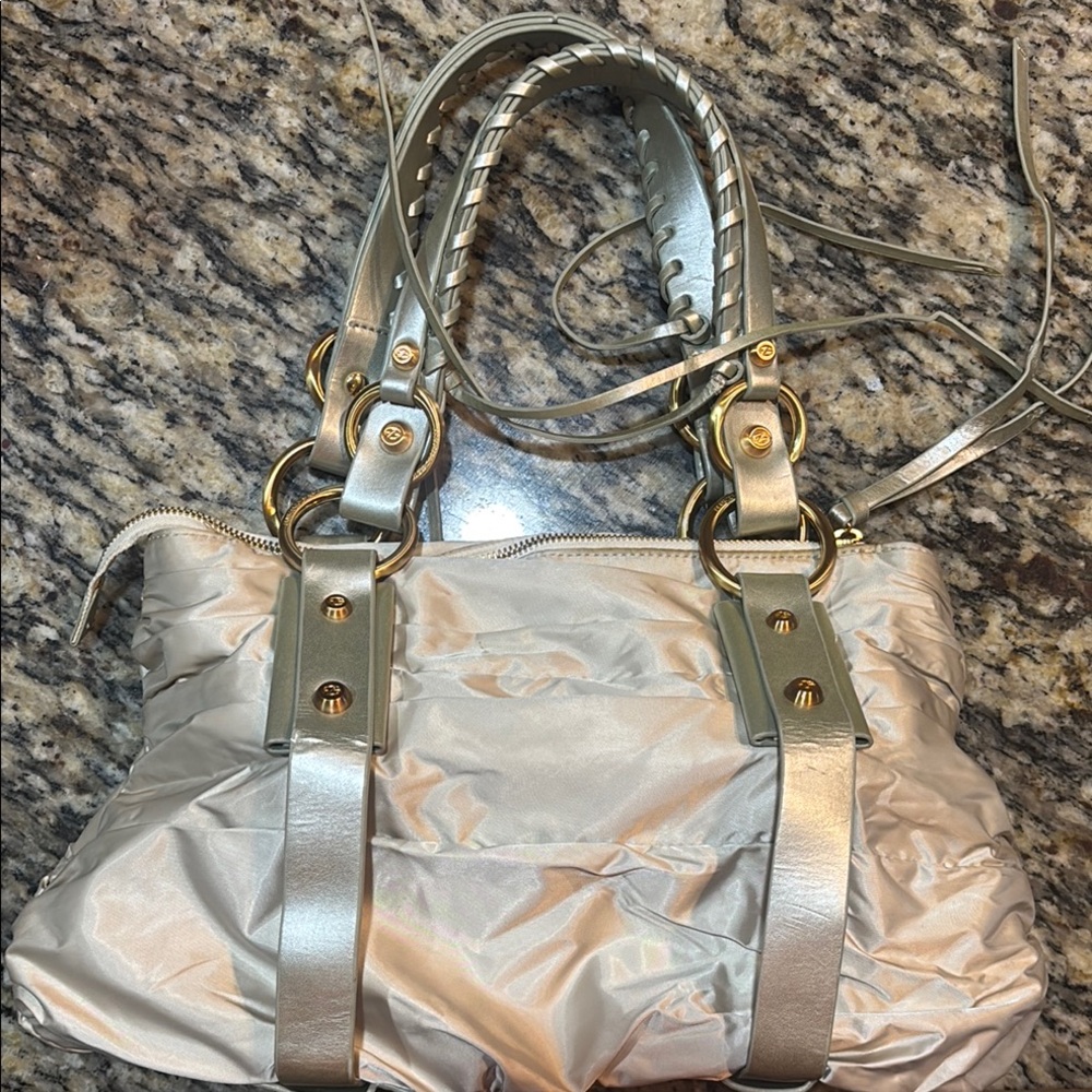 Elegant Cream Designer Tote Bag
